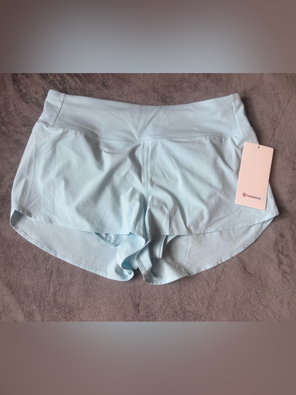 Lululemon Speed Up High-Rise Lined Short 2.5" *Mesh Vent Size Large FOAM blue